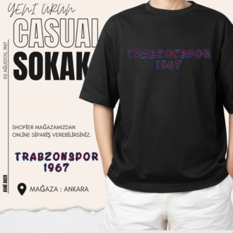 Trabzonspor 1967 Bordo-Mavi Fırtına Tshirt