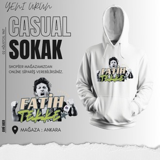 Beyaz Hoodie Fatih Sultan Tekke