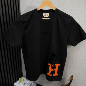 Hermes Siyah T-Shirt