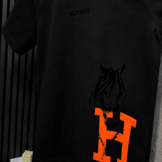 Hermes Siyah T-Shirt