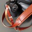 Taba rengi Fotoğraf makinesi boyun askısı 