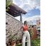CIRTLI PANTOLON beyaz renk
