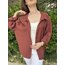 Oversize Tensel Gömlek Bordo Renk