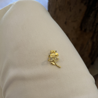 Gül earcuff (kıkırdak küpe -kulak deliğine gerek yok)