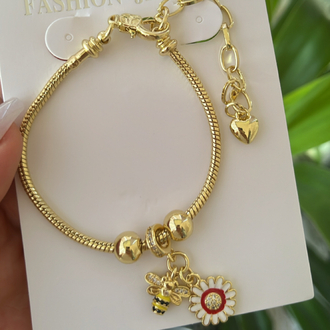 Jewelry papatya charm bileklik