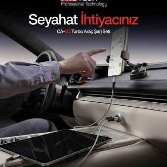 PROTECH 48W ARAÇ ÇAKMAK ŞARJ TAKIMI