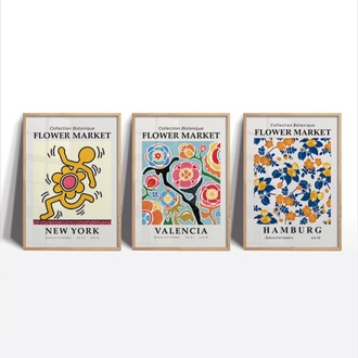 Collection Botanique Çerçeveli Poster Seti
