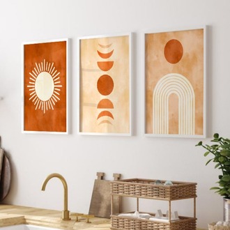 Minimalist Soyut Sanat Çerçeveli Tablo Seti