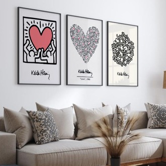 Keith Haring Sanat Çerçeveli Tablo Seti