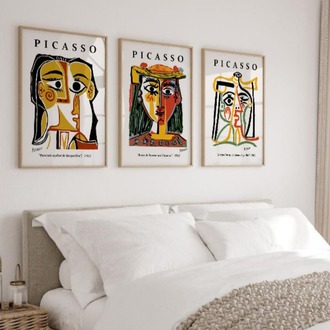 Picasso Sanat Çerçeveli Poster Seti