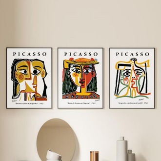 Picasso Sanat Çerçeveli Poster Seti