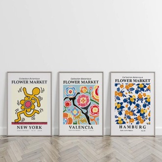 Collection Botanique Çerçeveli Poster Seti