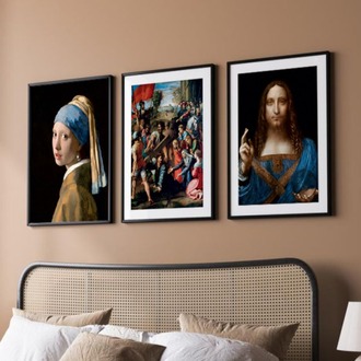 Ünlü Sanat Reprodüksiyonları Çerçeveli Tablo Seti