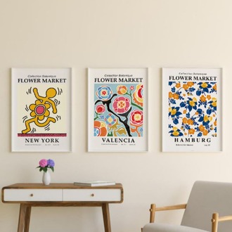 Collection Botanique Çerçeveli Poster Seti
