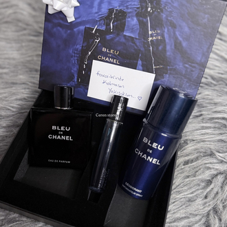Bleu de chanel parfüm hediye seti