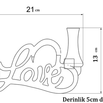 Cevizdizayn LOVE Stand – Romantizmi Aydınlatan Şık Bir Dokunuş! ❤️✨