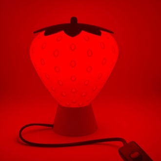 Cevizdizayn FRULAMP-TAB ÇİLEK TEMALI ABAJUR GECE LAMBASI – MASA TİPİ