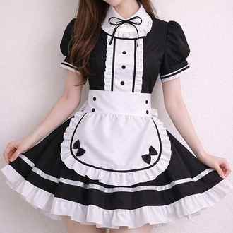 Maid Dress Cosplay Elbise