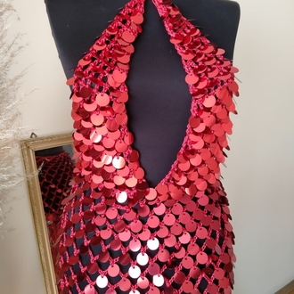Rose - Crochet Sequin Dress