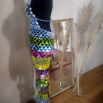 Tyla Crochet Sequin Dress