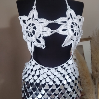 Crochet Sequin Dress