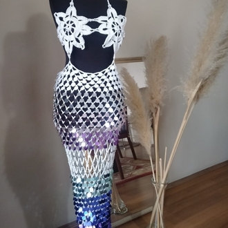Crochet Sequin Dress