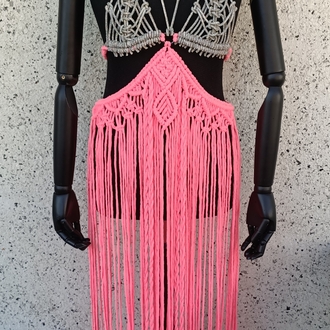 Rhinestone Macrame Dress