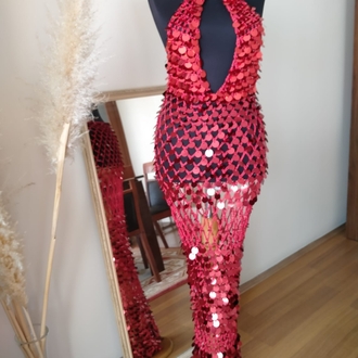 Rose - Crochet Sequin Dress