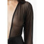 deri detaylı fermuarlı bodysuit