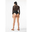 deri detaylı fermuarlı bodysuit