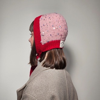 Winona – Yün & Angora Karışımlı El Örgüsü Bonnet (Renk Seçenekli)