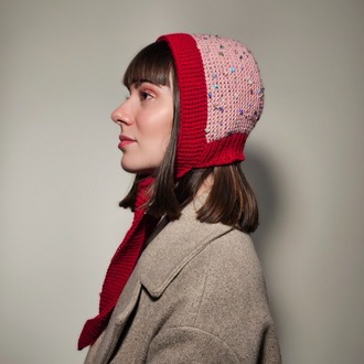 Winona – Yün & Angora Karışımlı El Örgüsü Bonnet (Renk Seçenekli)