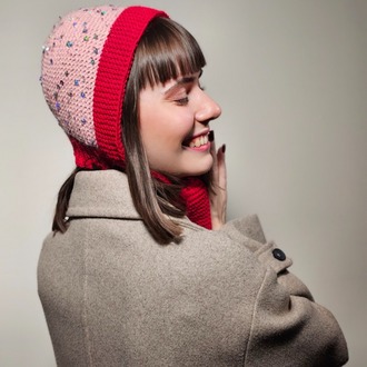 Winona – Yün & Angora Karışımlı El Örgüsü Bonnet (Renk Seçenekli)