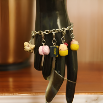 Minik Kalpli Cupcake Charm