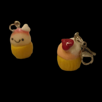 Minik Kalpli Cupcake Charm