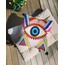 Evil Eye Punch İşlemeli Kırlent (Evil Eye Telefon Kılıfı Hediyeli)