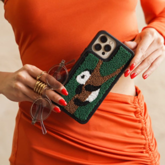 Fluffy Panda Telefon Kılıfı