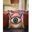 Evil Eye Punch İşlemeli Kırlent (Evil Eye Telefon Kılıfı Hediyeli)
