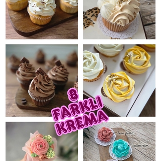 9. TATLI ÇİÇEK BAHÇESİ ( Cupcake Çeşitleri)