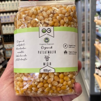 Organik Patlatmalık Mısır 600 gr