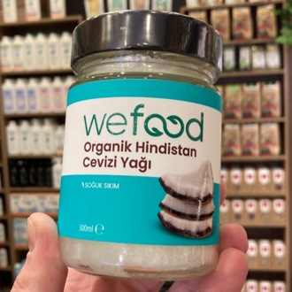 Soğuk Sıkım Organik Hindistan Cevizi yağı 300 ml