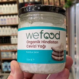 Soğuk sıkım Organik Hindistan Cevizi yağı 150 ml