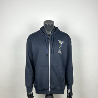 Full Zip Kingston Oversize Hoodie Cotton Sweatshirt | 3313