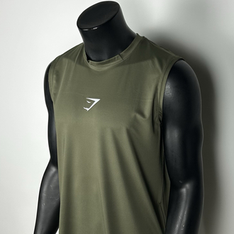Quarter Khaki Performance Sleeveless T-shirt | 1031