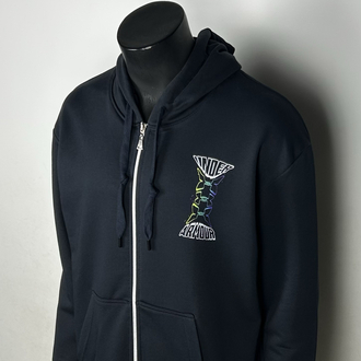 Full Zip Kingston Oversize Hoodie Cotton Sweatshirt | 3313