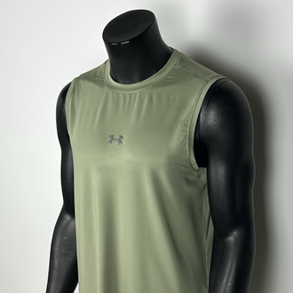 Astana Khaki Performance Sleeveless T-shirt  |  1031