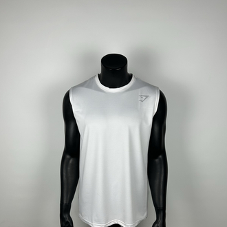 Arena White Performance Sleeveless T-shirt | 1031