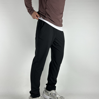 Muno Black Micro Stretch Sweatpants | 1038