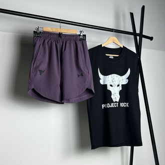 Buffalo Black Cotton Sleeveless T-shirt & Rank G2 Micro Shorts Combin  |  1033