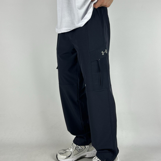 Ruin Dark Blue Baggy Fresh Fabrics Sweatpants  |  1038